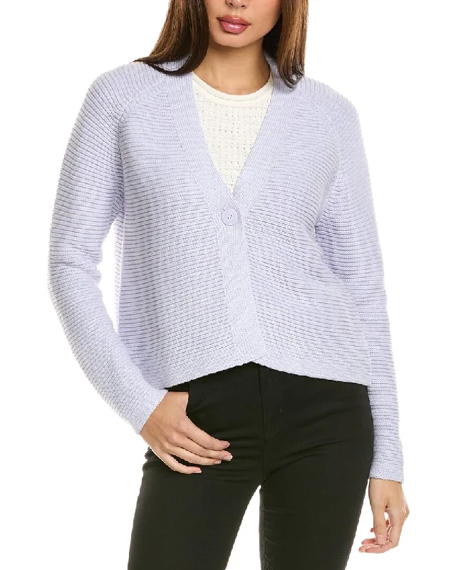 Wrap - Style Women's Lambswool Sweater Dresses in Elegant ShadesForte Cashmere Garter Button Cardigan Wrap - Style Women's Lambswool Sweater Dresses in Elegant ShadesForte Cashmere Garter Button Cardigan