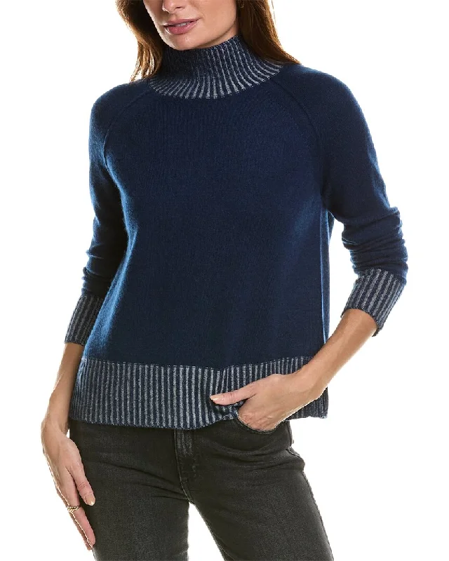 Hooded Women's Fleece - Lined Sweaters for WinterForte Cashmere Plaited Turtleneck Cashmere Pullover Hooded Women's Fleece - Lined Sweaters for WinterForte Cashmere Plaited Turtleneck Cashmere Pullover