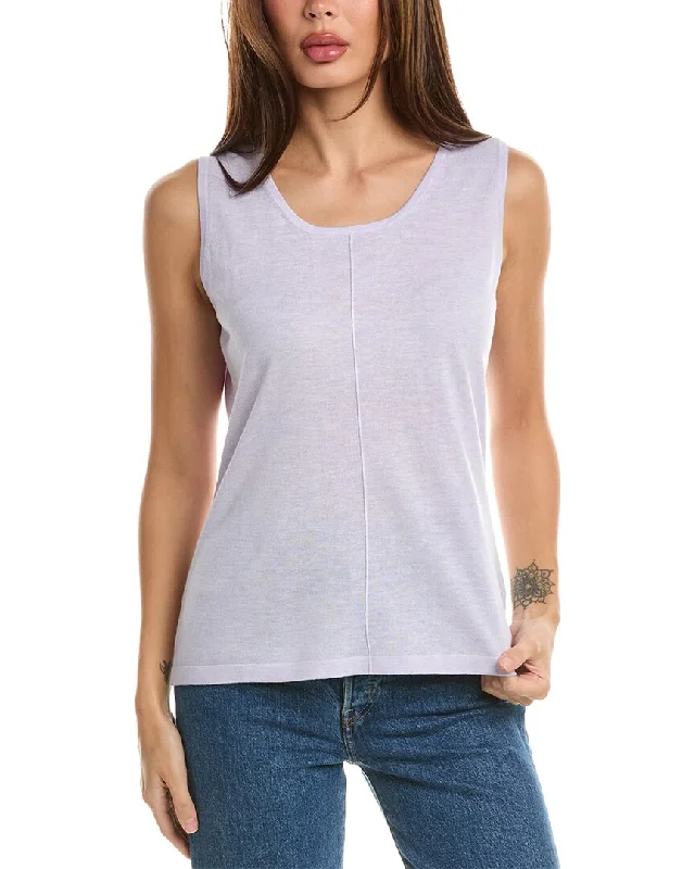 Belted Women's Cotton Blend Sweater Dresses for a Casual LookForte Cashmere Seamed Silk & Cashmere-Blend Tank Belted Women's Cotton Blend Sweater Dresses for a Casual LookForte Cashmere Seamed Silk & Cashmere-Blend Tank