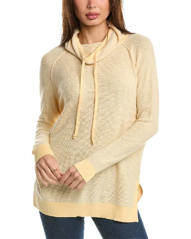 Plus Size Women's Fit - and - Flare Sweater Dresses with Ruffled HemForte Cashmere Thermal Drawstring Funnel Cashmere-Blend Sweater Plus Size Women's Fit - and - Flare Sweater Dresses with Ruffled HemForte Cashmere Thermal Drawstring Funnel Cashmere-Blend Sweater