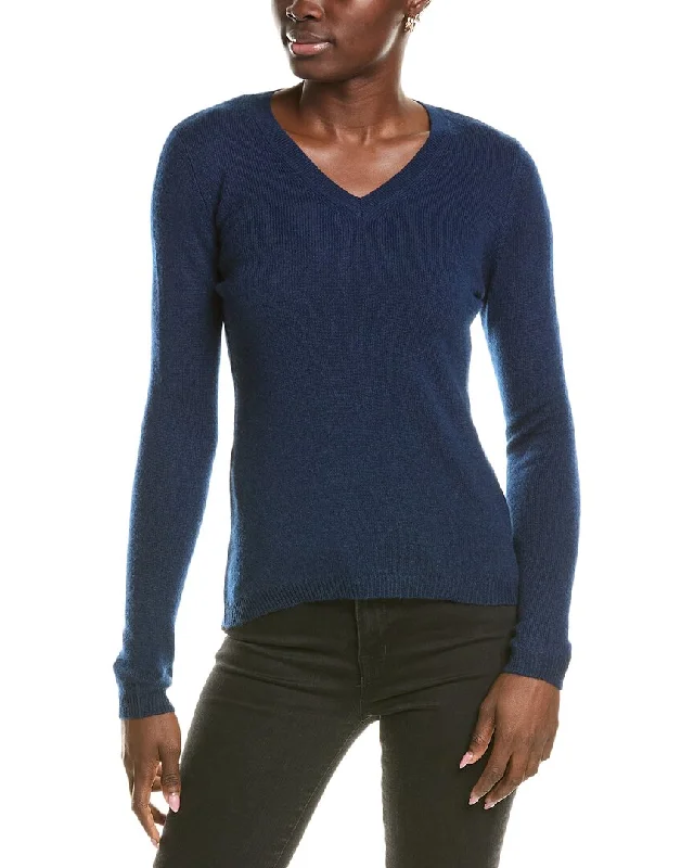 Plus Size Women's Open - Front Cardigan Style Sweater DressesForte Cashmere V-Neck Cashmere Sweater Plus Size Women's Open - Front Cardigan Style Sweater DressesForte Cashmere V-Neck Cashmere Sweater