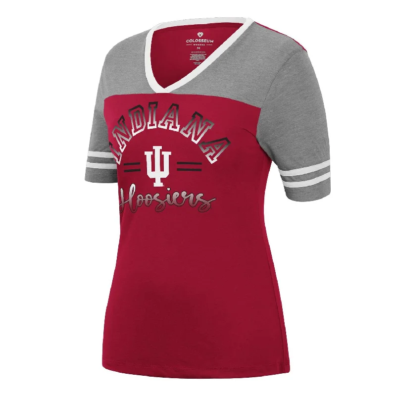 Ringer T Shirt Women with Retro - Inspired StripesLadies Indiana Hoosiers There You Are T-Shirt Ringer T Shirt Women with Retro - Inspired StripesLadies Indiana Hoosiers There You Are T-Shirt