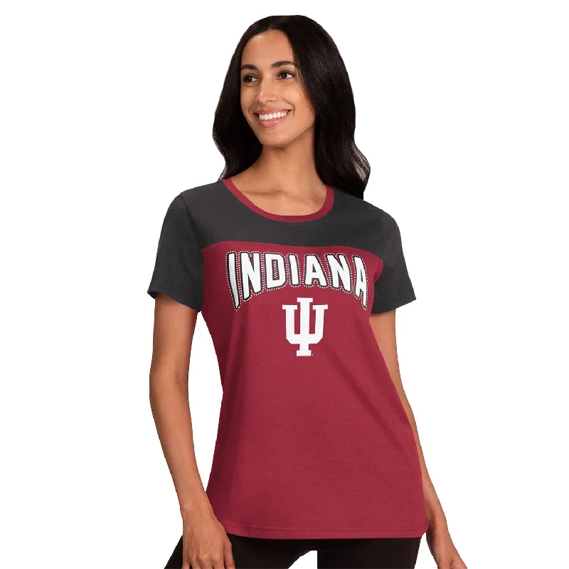Muscle Women T Shirt for a Sporty and Casual LookLadies Indiana Hoosiers Box Score Short Sleeve Muscle Women T Shirt for a Sporty and Casual LookLadies Indiana Hoosiers Box Score Short Sleeve