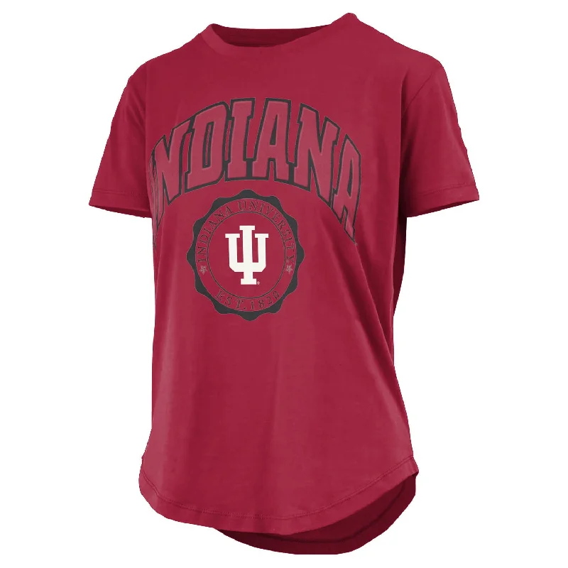 Moisture - Wicking Women T Shirt for Active LifestylesLadies Indiana Hoosiers Irvine Edith Puff T-Shirt Moisture - Wicking Women T Shirt for Active LifestylesLadies Indiana Hoosiers Irvine Edith Puff T-Shirt