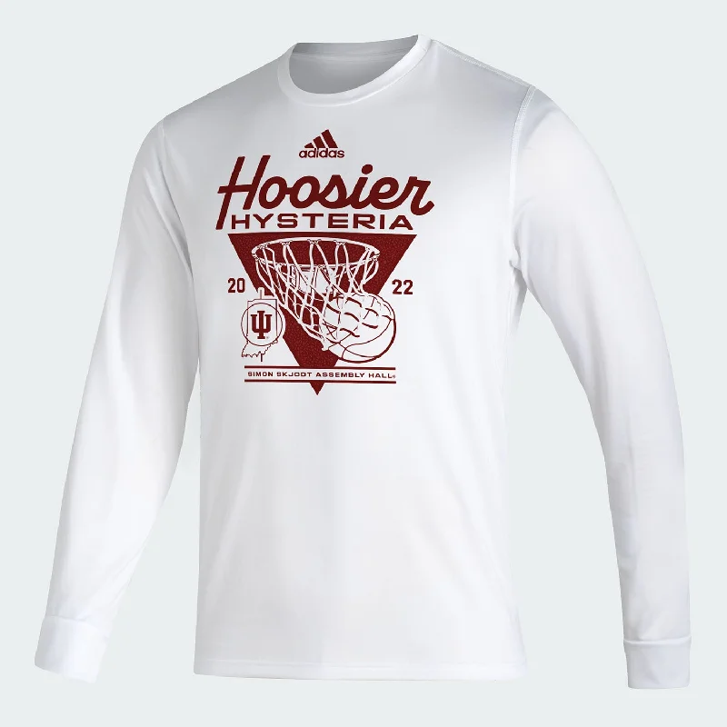 Crew Neck Women T Shirt with a Timeless DesignIndiana Hoosiers Adidas Hoosier Hysteria Long Sleeve T-Shirt Crew Neck Women T Shirt with a Timeless DesignIndiana Hoosiers Adidas Hoosier Hysteria Long Sleeve T-Shirt