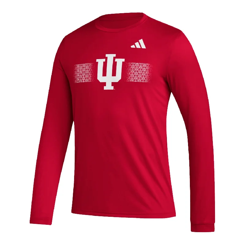Ringer T Shirt Women with Retro - Inspired StripesIndiana Hoosiers Adidas Pre-Game Fade Stripe Long Sleeve Crimson T-Shirt Ringer T Shirt Women with Retro - Inspired StripesIndiana Hoosiers Adidas Pre-Game Fade Stripe Long Sleeve Crimson T-Shirt