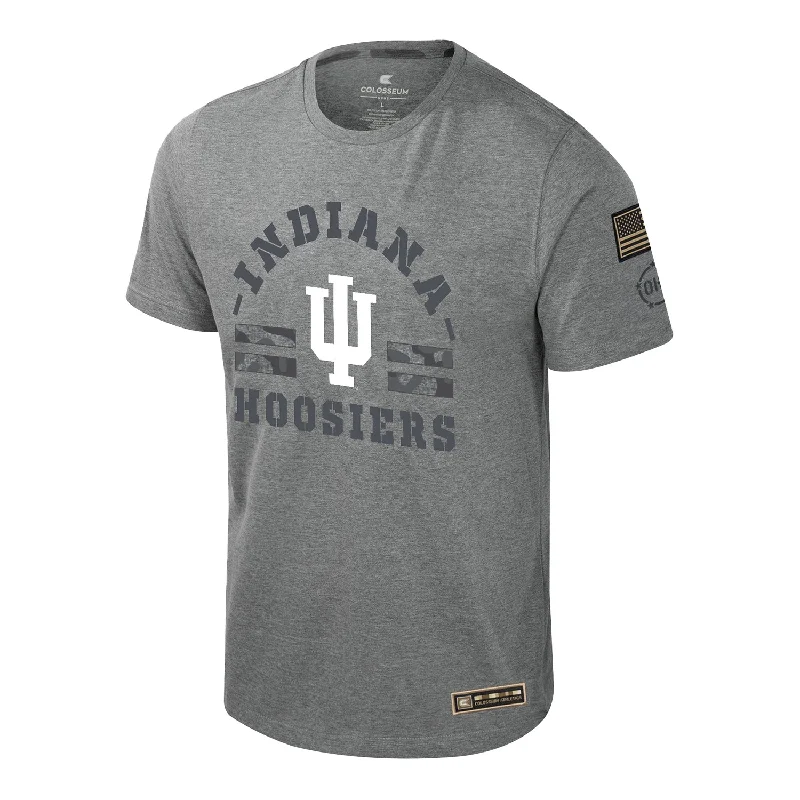 Pocketed Women T Shirt for Added FunctionalityIndiana Hoosiers OHT Scram Jet Grey T-Shirt Pocketed Women T Shirt for Added FunctionalityIndiana Hoosiers OHT Scram Jet Grey T-Shirt