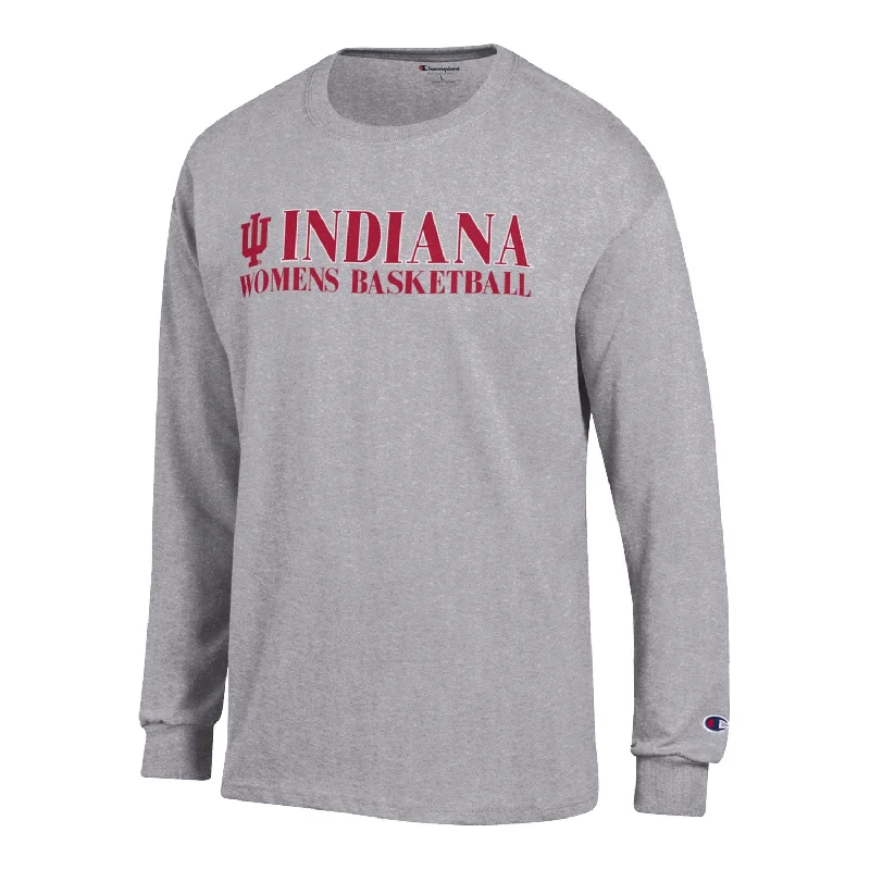 Striped Women T Shirt in a Classic PatternIndiana Hoosiers Women's Basketball Grey Shirt Striped Women T Shirt in a Classic PatternIndiana Hoosiers Women's Basketball Grey Shirt