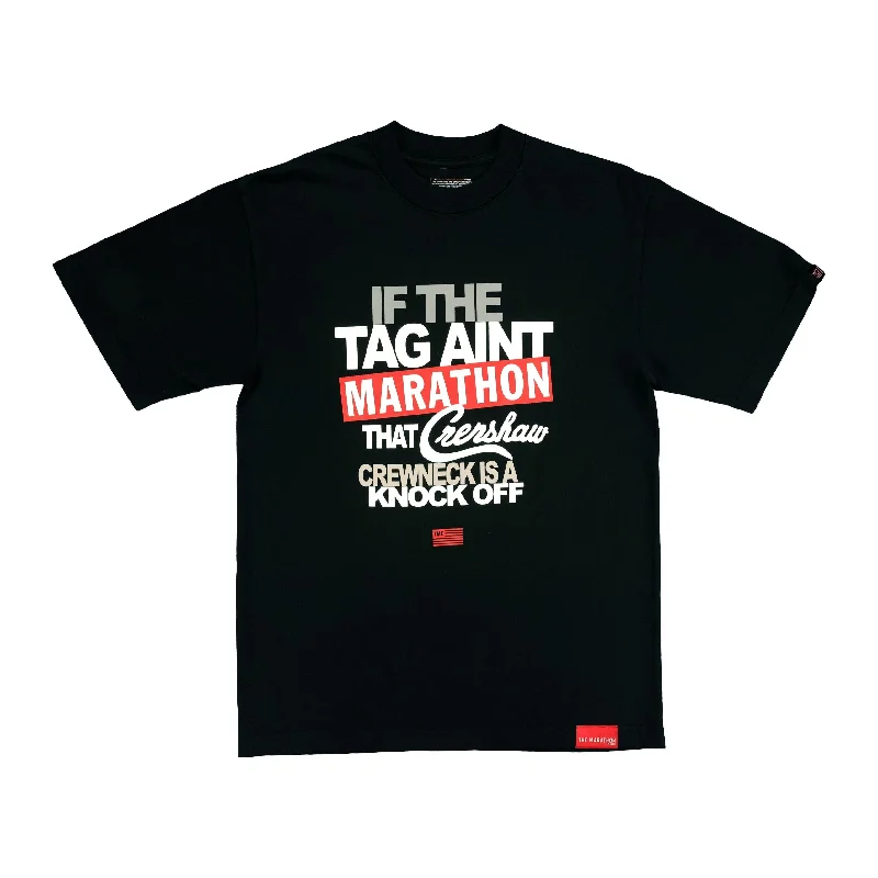 Long Sleeve Women T Shirt for Cooler WeatherLimited Edition Tag Ain’t Marathon T-Shirt - Black Long Sleeve Women T Shirt for Cooler WeatherLimited Edition Tag Ain’t Marathon T-Shirt - Black