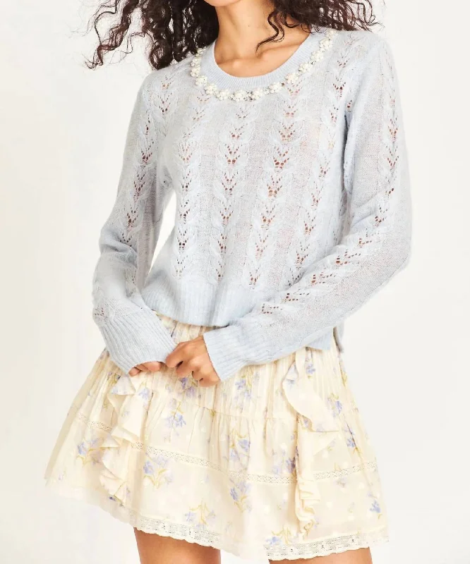 Mini - Length Women's Chunky Knit Sweater Dresses in Bold HuesLinus Pullover In Bluebell Mini - Length Women's Chunky Knit Sweater Dresses in Bold HuesLinus Pullover In Bluebell