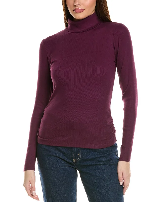 Empire Waist Women's Alpaca Wool Sweater Dresses in Earthy TonesMichael Stars Beck Ruched Turtleneck T-Shirt Empire Waist Women's Alpaca Wool Sweater Dresses in Earthy TonesMichael Stars Beck Ruched Turtleneck T-Shirt