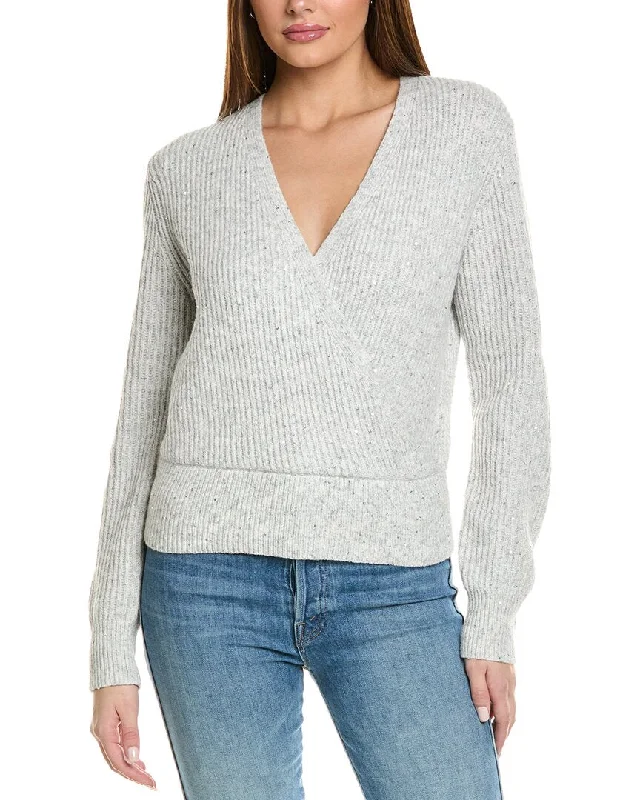 Knee - Length Women's Wool Blend Sweater Dresses in Neutral ColorsMichael Stars Laurel Surplice Sweater Knee - Length Women's Wool Blend Sweater Dresses in Neutral ColorsMichael Stars Laurel Surplice Sweater