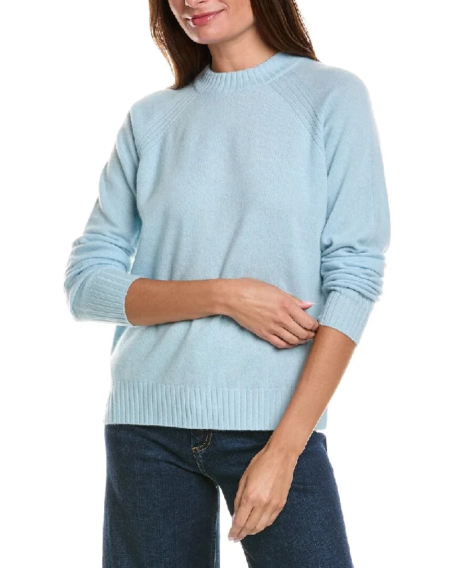 Plus Size Women's Long Sleeve Cable Knit Sweater DressesMinnie Rose Mock Neck Cashmere Pullover Plus Size Women's Long Sleeve Cable Knit Sweater DressesMinnie Rose Mock Neck Cashmere Pullover