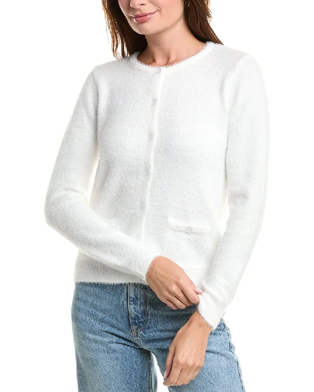 Sleeveless Women's Silk Blend Sweater Dresses for a Sophisticated LookNanette Nanette Lepore Fuzzy Cardigan Sleeveless Women's Silk Blend Sweater Dresses for a Sophisticated LookNanette Nanette Lepore Fuzzy Cardigan