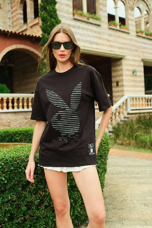 Plus Size Women T Shirt for a Comfortable and Flattering FitPlayBoy HD Print Oversized T-shirt Plus Size Women T Shirt for a Comfortable and Flattering FitPlayBoy HD Print Oversized T-shirt