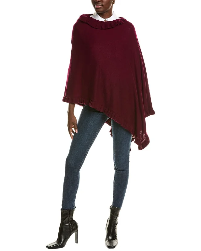 Sleeveless Women's Silk Blend Sweater Dresses for a Sophisticated Looksofiacashmere Ruffle Trim Wool & Cashmere-Blend Poncho Sleeveless Women's Silk Blend Sweater Dresses for a Sophisticated Looksofiacashmere Ruffle Trim Wool & Cashmere-Blend Poncho