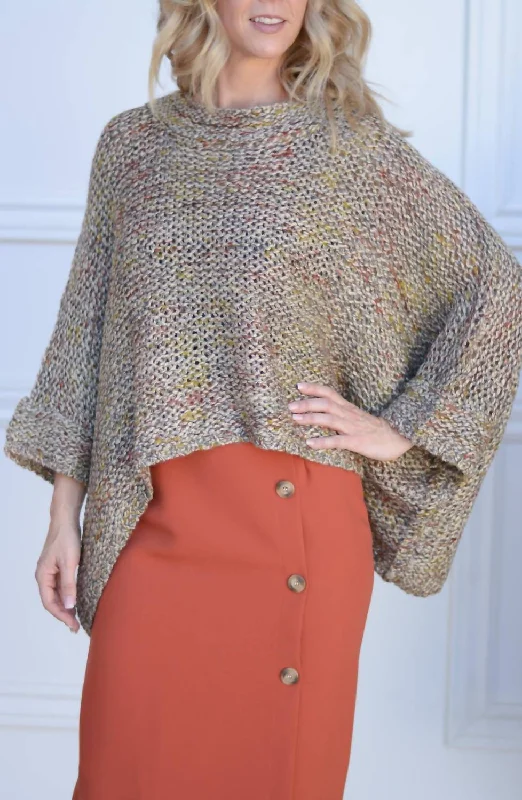 Plus Size Women's Tunic - Style Sweater Dresses with PocketsThe West End Girl Sweater In Brown Plus Size Women's Tunic - Style Sweater Dresses with PocketsThe West End Girl Sweater In Brown