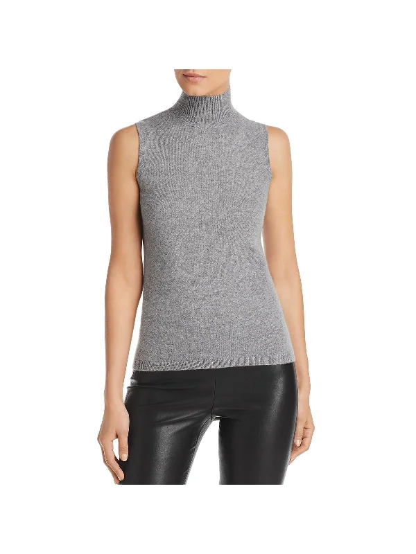 Plus Size Women's Fit - and - Flare Sweater Dresses with Ruffled HemWomens Cashmere Ribbed Trim Tank Top Sweater Plus Size Women's Fit - and - Flare Sweater Dresses with Ruffled HemWomens Cashmere Ribbed Trim Tank Top Sweater
