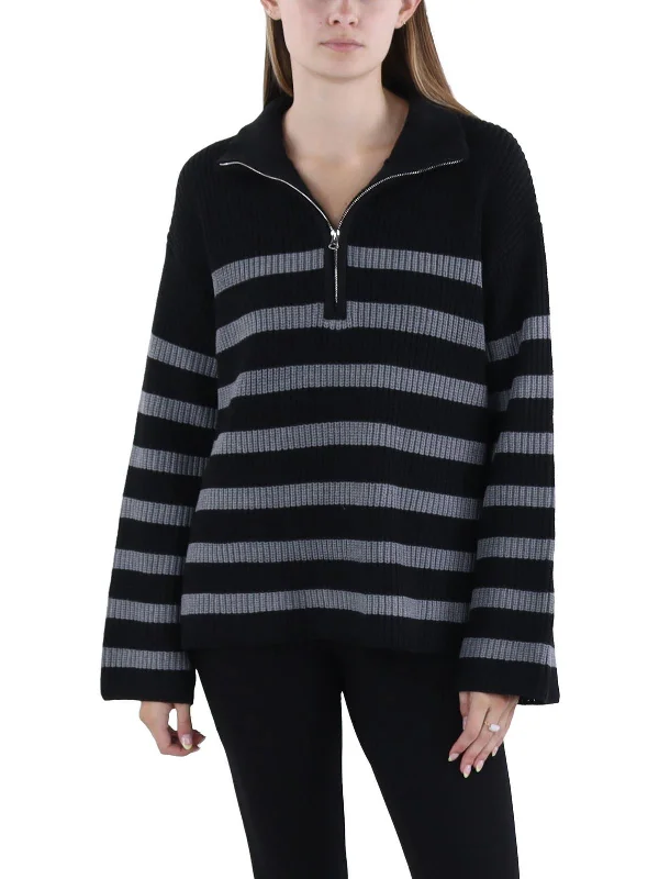 Mock Neck Women's Angora Blend Sweater Dresses in Solid ColorsWomens Half Zip Crochet Pullover Sweater Mock Neck Women's Angora Blend Sweater Dresses in Solid ColorsWomens Half Zip Crochet Pullover Sweater