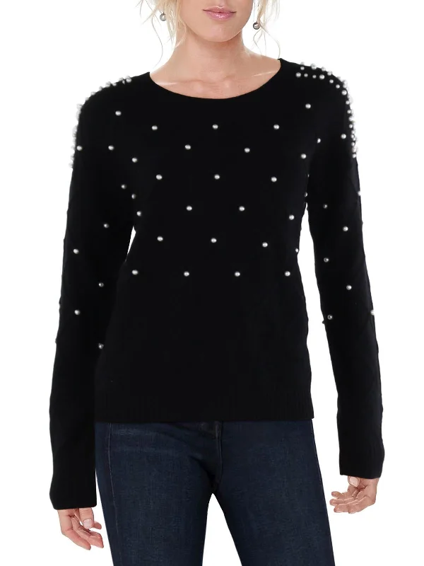 Plus Size Women's Asymmetric Hem Sweater Dresses in Modern DesignsWomens Pearl Diamond Stitch Crewneck Sweater Plus Size Women's Asymmetric Hem Sweater Dresses in Modern DesignsWomens Pearl Diamond Stitch Crewneck Sweater