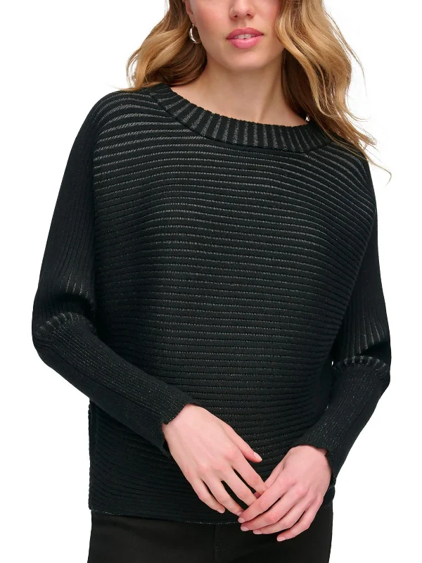 Plus Size Women's Tunic - Style Sweater Dresses with PocketsWomens Ribbed Dolman Sleeves Pullover Sweater Plus Size Women's Tunic - Style Sweater Dresses with PocketsWomens Ribbed Dolman Sleeves Pullover Sweater