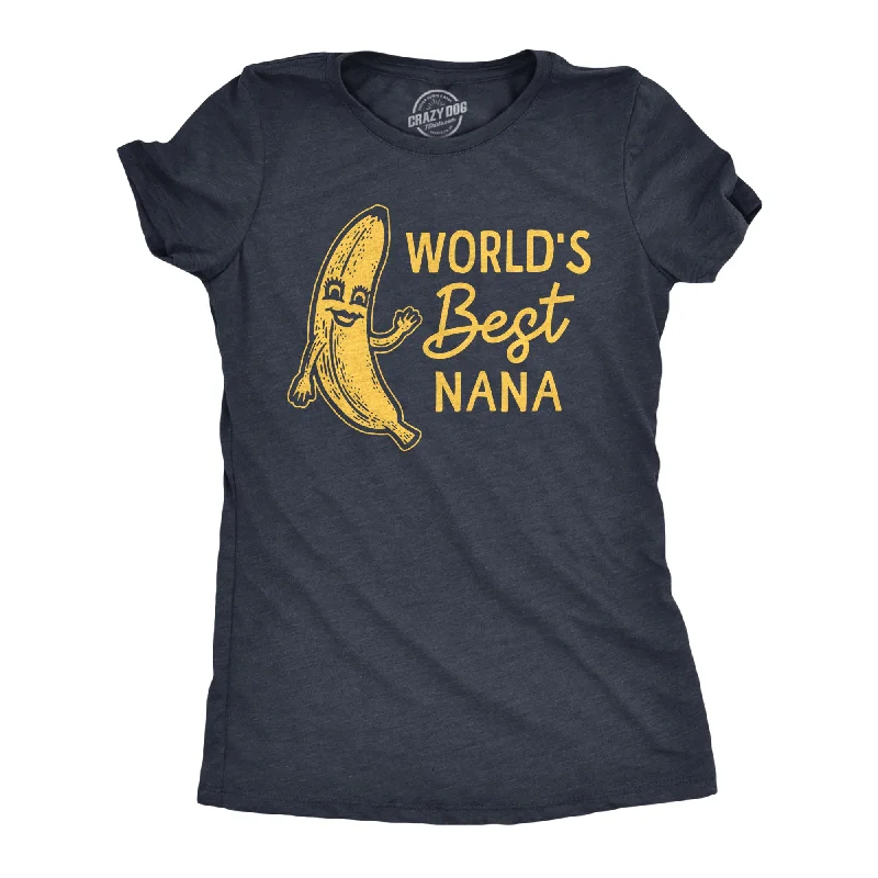 V - Neck Women T Shirt to Enhance the NecklineWorlds Best Nana Women's T Shirt