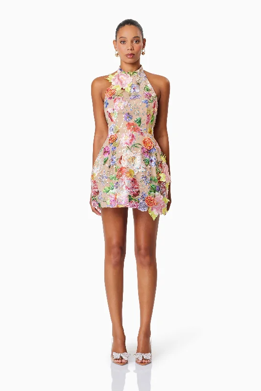 Halter Neck Women Dress to Show Off the Shoulders and NecklineOMR x ELLIATT: Meadowhawk Mini Sequin Dress In Pink - Pre Order Halter Neck Women Dress to Show Off the Shoulders and NecklineOMR x ELLIATT: Meadowhawk Mini Sequin Dress In Pink - Pre Order