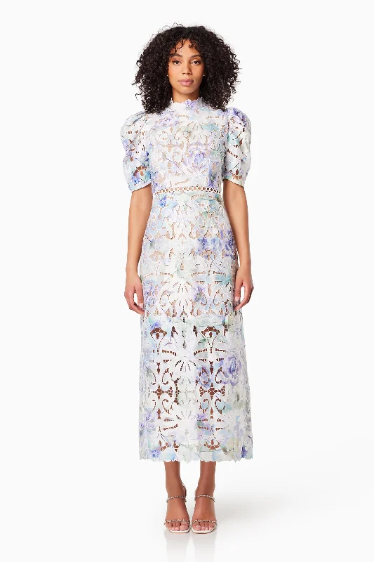 Little Black Women Dress with Sequins for a Glamorous Night OutOslo Printed Lace Maxi Dress In Blue Little Black Women Dress with Sequins for a Glamorous Night OutOslo Printed Lace Maxi Dress In Blue