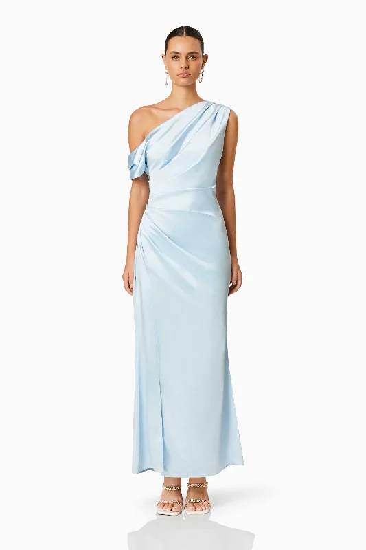 Wrap - Style Women Dress with Adjustable Fit for All Body TypesRetreat Maxi Dress In Blue Wrap - Style Women Dress with Adjustable Fit for All Body TypesRetreat Maxi Dress In Blue