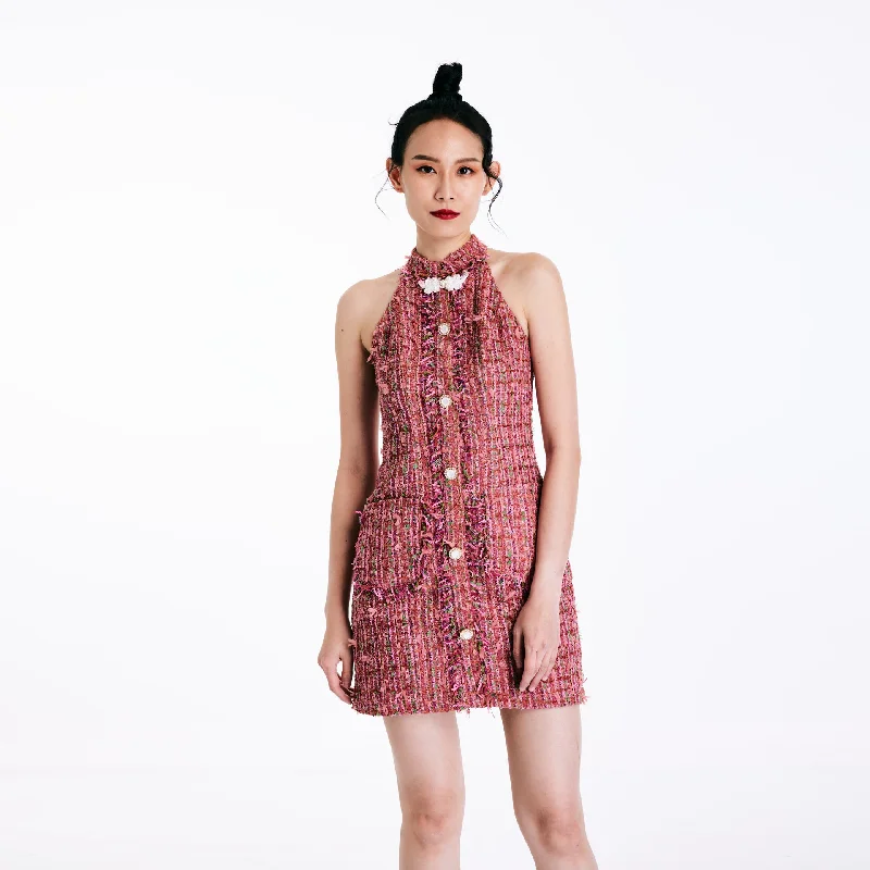 Sleeveless Women Dress in Bright Colors for Summer Parties Sleeveless Women Dress in Bright Colors for Summer Parties An An Tweed Qipao Sleeveless Women Dress in Bright Colors for Summer Parties Sleeveless Women Dress in Bright Colors for Summer Parties An An Tweed Qipao