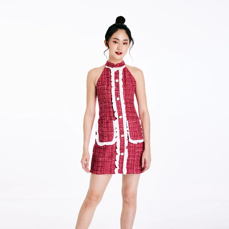 Backless Women Dress for a Sexy and Alluring Look at Evening Events Backless Women Dress for a Sexy and Alluring Look at Evening Events An An Tweed Qipao Backless Women Dress for a Sexy and Alluring Look at Evening Events Backless Women Dress for a Sexy and Alluring Look at Evening Events An An Tweed Qipao