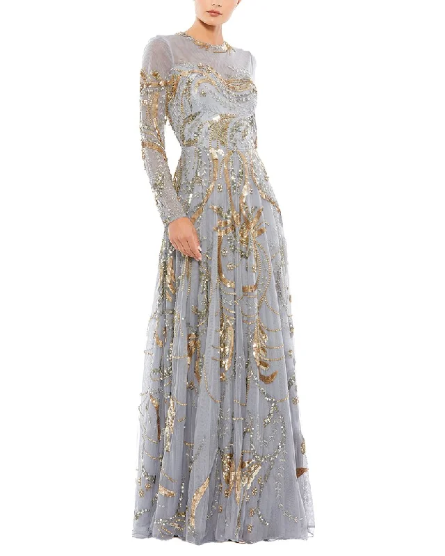 Mermaid - Style Women Dress with a Fitted Silhouette for Special Occasions Mermaid - Style Women Dress with a Fitted Silhouette for Special Occasions Mac Duggal Embellished Illusion High Neck A-Line Dress Mermaid - Style Women Dress with a Fitted Silhouette for Special Occasions Mermaid - Style Women Dress with a Fitted Silhouette for Special Occasions Mac Duggal Embellished Illusion High Neck A-Line Dress