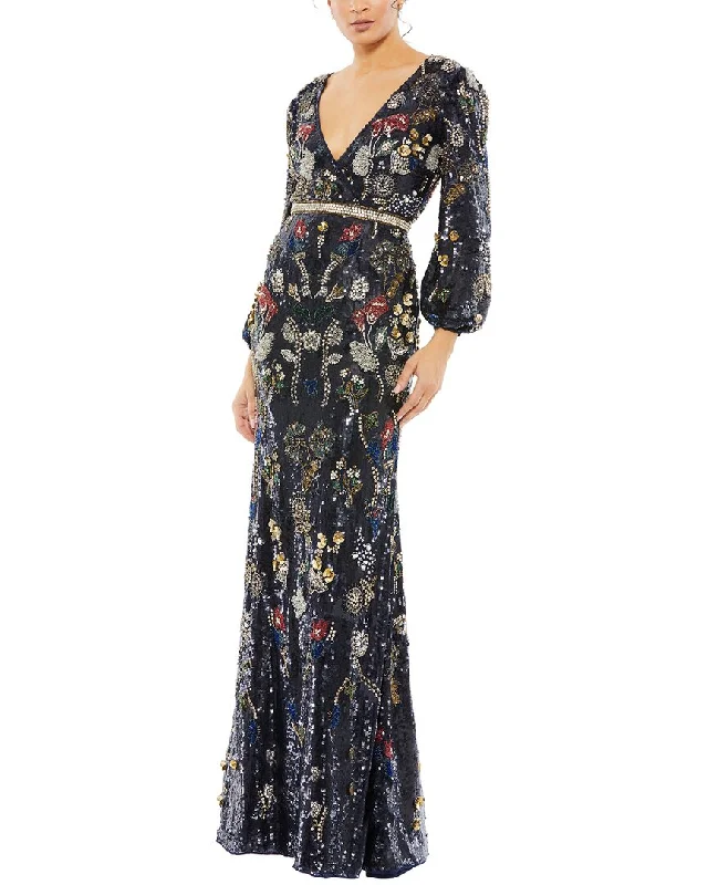 Little Black Women Dress with Sequins for a Glamorous Night Out Little Black Women Dress with Sequins for a Glamorous Night Out Mac Duggal Embellished Wrap Over Bishop Sleeve Gown Little Black Women Dress with Sequins for a Glamorous Night Out Little Black Women Dress with Sequins for a Glamorous Night Out Mac Duggal Embellished Wrap Over Bishop Sleeve Gown