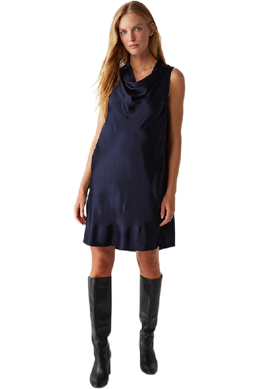Sheath Women Dress with a Tailored Fit for a Professional Look Sheath Women Dress with a Tailored Fit for a Professional Look Michael Stars Tessa Cowlneck Mini Dress in Nocturnal