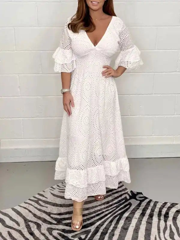 Long - Sleeve Women Dress in Velvet for a Luxurious Winter Look Long - Sleeve Women Dress in Velvet for a Luxurious Winter Look New women’s fashion V-neck bell sleeves large swing cotton leprosy dress Long - Sleeve Women Dress in Velvet for a Luxurious Winter Look Long - Sleeve Women Dress in Velvet for a Luxurious Winter Look New women’s fashion V-neck bell sleeves large swing cotton leprosy dress