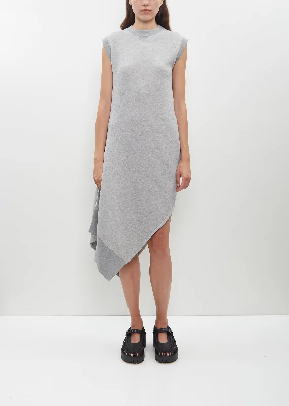 Plus Size Women Dress with a Flattering A - Line Cut for Comfort and Style Plus Size Women Dress with a Flattering A - Line Cut for Comfort and Style Sponge Sweat Dress — Light Grey Plus Size Women Dress with a Flattering A - Line Cut for Comfort and Style Plus Size Women Dress with a Flattering A - Line Cut for Comfort and Style Sponge Sweat Dress — Light Grey