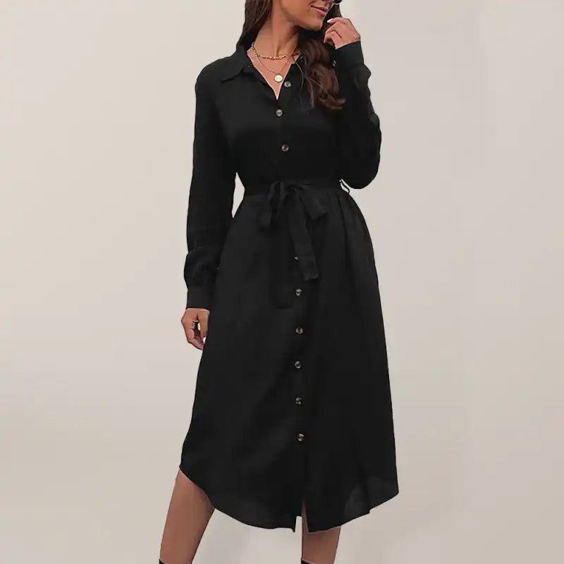 Lace - Embellished Women Dress for an Elegant and Sophisticated Appearance Lace - Embellished Women Dress for an Elegant and Sophisticated Appearance Women’s woven lapel long sleeve shirt dress Lace - Embellished Women Dress for an Elegant and Sophisticated Appearance Lace - Embellished Women Dress for an Elegant and Sophisticated Appearance Women’s woven lapel long sleeve shirt dress