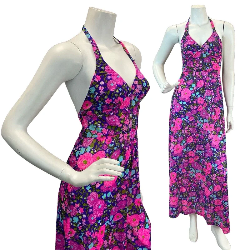 Halter Neck Women Dress to Show Off the Shoulders and Neckline Halter Neck Women Dress to Show Off the Shoulders and Neckline VTG 60s 70s BRIGHT PINK PURPLE BLUE FLORAL HALTERNECK MAXI DRESS 4 6 Halter Neck Women Dress to Show Off the Shoulders and Neckline Halter Neck Women Dress to Show Off the Shoulders and Neckline VTG 60s 70s BRIGHT PINK PURPLE BLUE FLORAL HALTERNECK MAXI DRESS 4 6