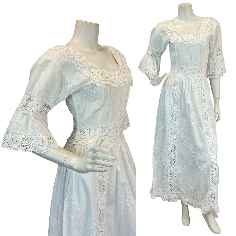 Empire Waist Women Dress to Accentuate the Bust and Conceal the Waist Empire Waist Women Dress to Accentuate the Bust and Conceal the Waist VTG 60s 70s WHITE COTTON BRODERIE LACE PRAIRIE BOHO WEDDING MAXI DRESS 6 8 Empire Waist Women Dress to Accentuate the Bust and Conceal the Waist Empire Waist Women Dress to Accentuate the Bust and Conceal the Waist VTG 60s 70s WHITE COTTON BRODERIE LACE PRAIRIE BOHO WEDDING MAXI DRESS 6 8