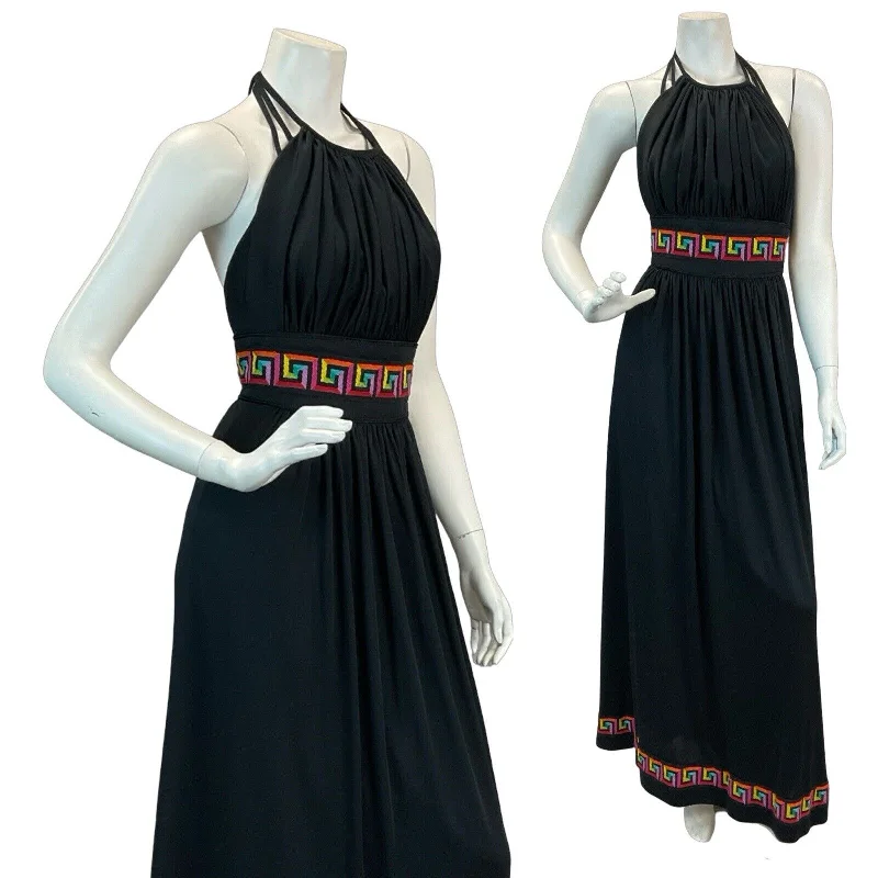 Sleeveless Women Dress in Bright Colors for Summer Parties Sleeveless Women Dress in Bright Colors for Summer Parties VTG 70S DISCO SUMMER BLACK MULTICOLOUR EMBROIDERED HALTERNECK MAXI DRESS 4 Sleeveless Women Dress in Bright Colors for Summer Parties Sleeveless Women Dress in Bright Colors for Summer Parties VTG 70S DISCO SUMMER BLACK MULTICOLOUR EMBROIDERED HALTERNECK MAXI DRESS 4