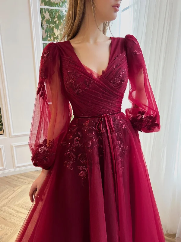 Midi dresses with asymmetric hems for a fashion - forward and dynamic appearanceAmaryllis Gown Midi dresses with asymmetric hems for a fashion - forward and dynamic appearanceAmaryllis Gown