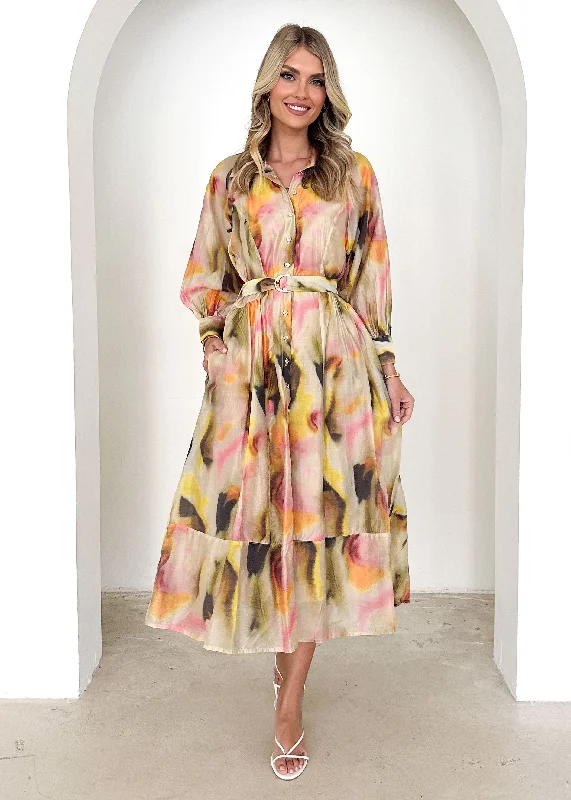 Midi dresses with animal prints for a bold and confident appearanceBonnie Midi Dress - Lemon Splash Midi dresses with animal prints for a bold and confident appearanceBonnie Midi Dress - Lemon Splash
