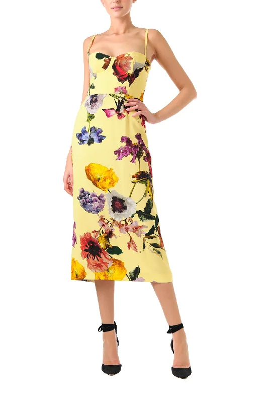 Midi dresses with wrap - around skirts for a customizable fitFloral Corseted Midi Dress Midi dresses with wrap - around skirts for a customizable fitFloral Corseted Midi Dress