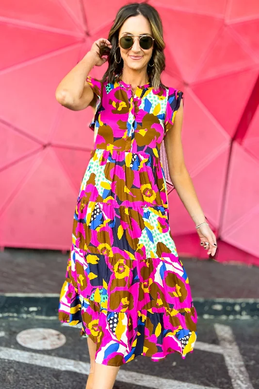 Midi dresses with ruffled hems for a romantic date nightKarlie Floral Dot Button Down Ruffle Sleeve Maxi Dress Midi dresses with ruffled hems for a romantic date nightKarlie Floral Dot Button Down Ruffle Sleeve Maxi Dress