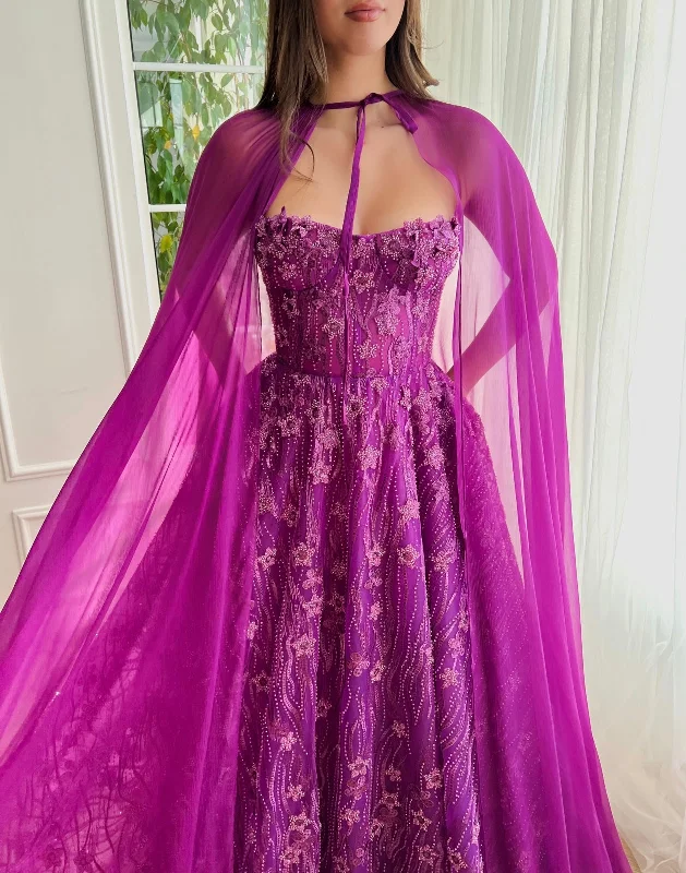 Midi dresses with patchwork patterns for a one - of - a - kind styleHearty Amethyst Allure Gown Midi dresses with patchwork patterns for a one - of - a - kind styleHearty Amethyst Allure Gown