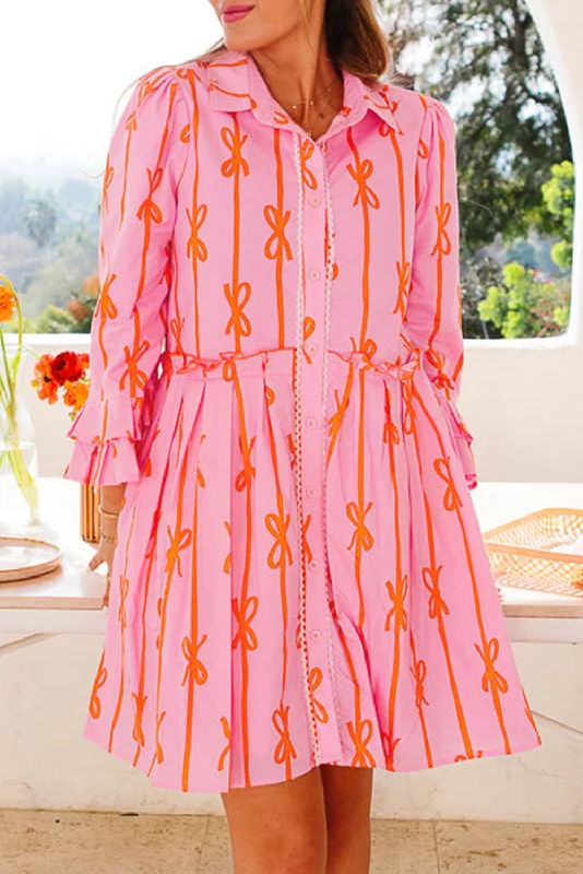 Midi dresses with polka dot prints for a playful summer outfitBow Stripe Ruffle Mini Dress Midi dresses with polka dot prints for a playful summer outfitBow Stripe Ruffle Mini Dress