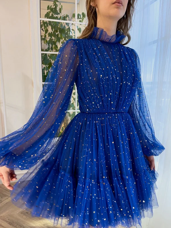 Midi dresses with ruffled bodices for a more pronounced feminine lookRoyal Blue Orchid Mini Dress Midi dresses with ruffled bodices for a more pronounced feminine lookRoyal Blue Orchid Mini Dress
