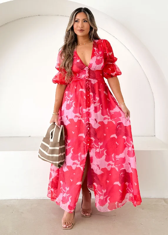 Midi dresses with empire waists for a flattering maternity optionTiffanie Midi Dress - Sugar Pink Midi dresses with empire waists for a flattering maternity optionTiffanie Midi Dress - Sugar Pink