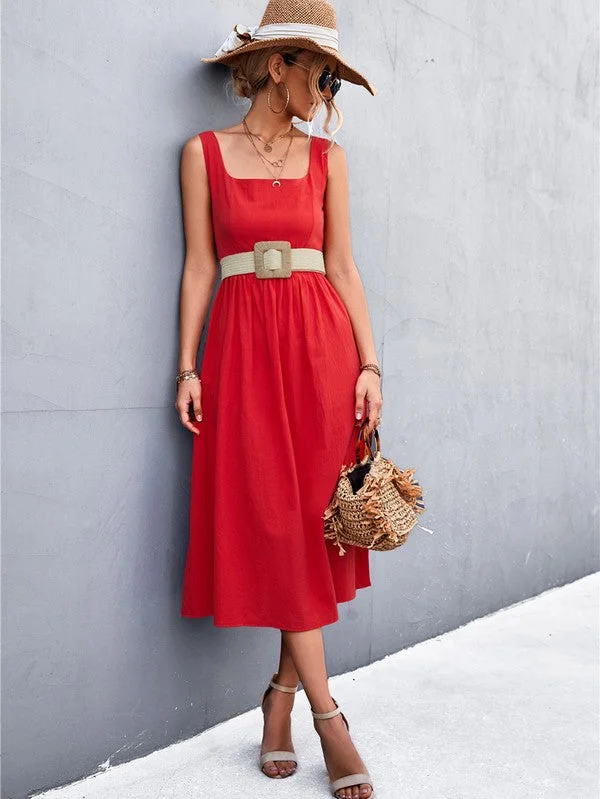 Midi dresses with lace - up fronts for a unique and adjustable styleAngelique - Midi Dress Midi dresses with lace - up fronts for a unique and adjustable styleAngelique - Midi Dress
