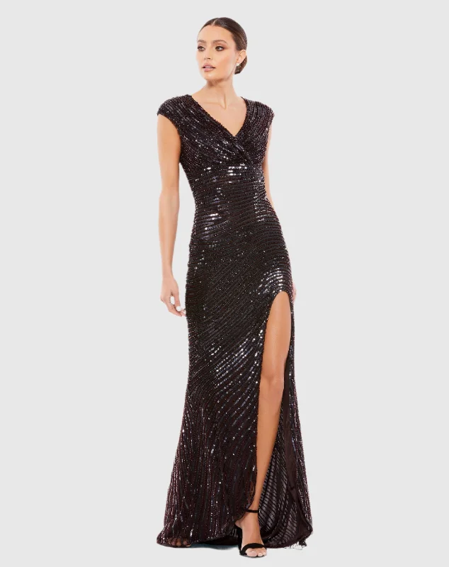 Maxi dresses with a paisley print for a classic and elegant styleCap Sleeve Sequined Evening Gown Maxi dresses with a paisley print for a classic and elegant styleCap Sleeve Sequined Evening Gown